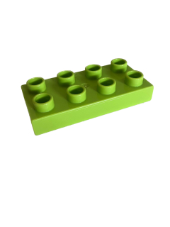 Lego Duplo kostka sv. zelená 4x2 úzká
